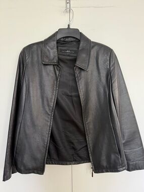 Iconic Vintage Black Leather Jacket: A&S Selections